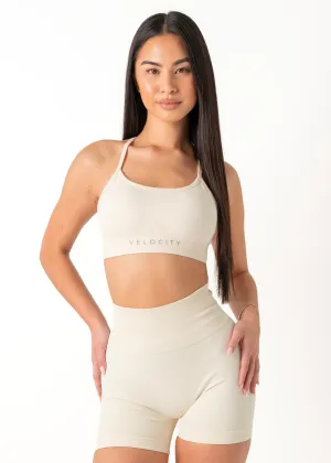 Bright sports gear DEFINE SEAMLESS BRA 2.0 - CREAM