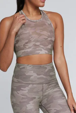 Non slip grip Wear It To Heart Noa Crossback Bra - Truffle Camo Categorizing