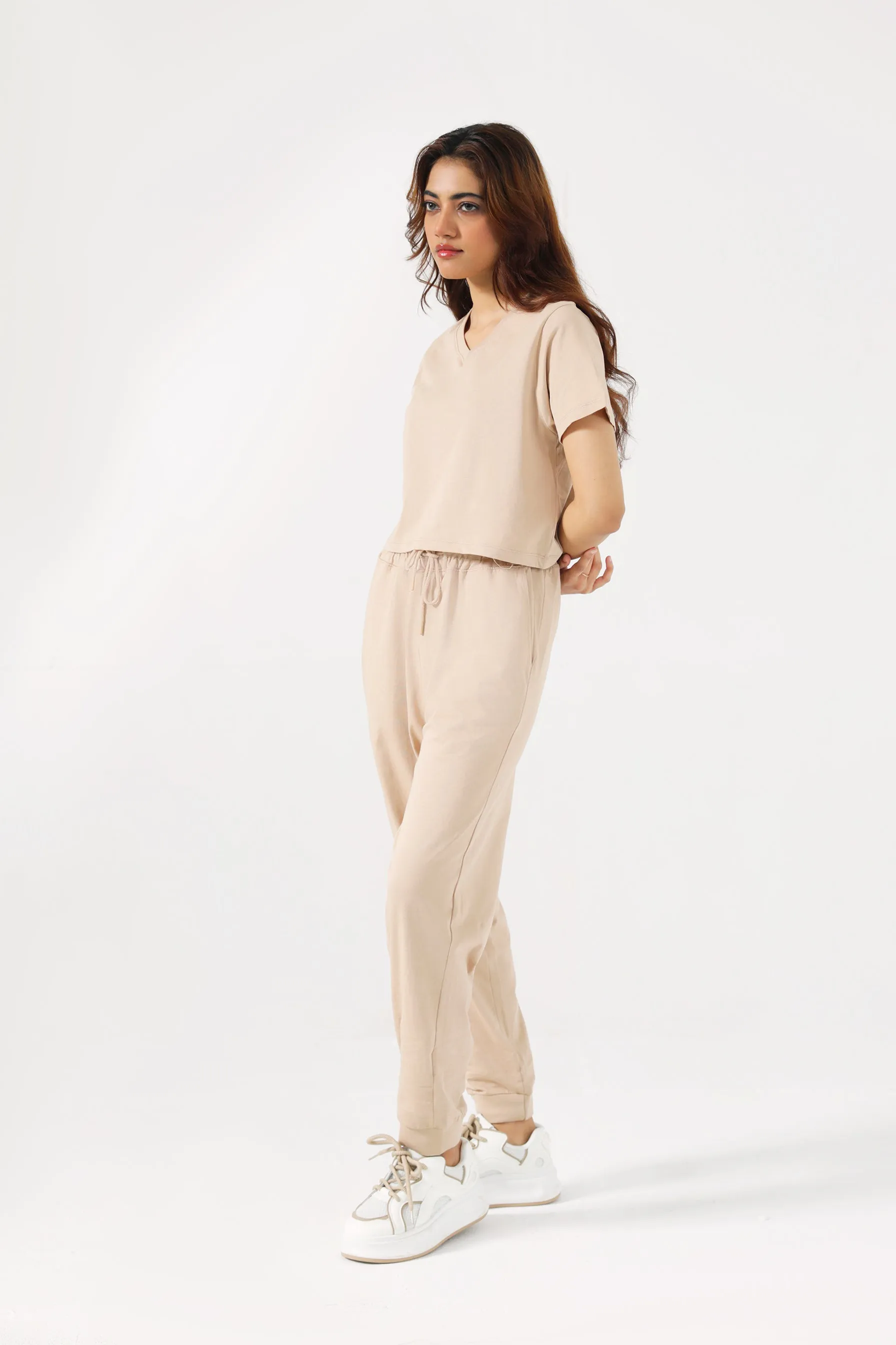 BASIC CROPPED TEE TearResistant Fabric spring fresh