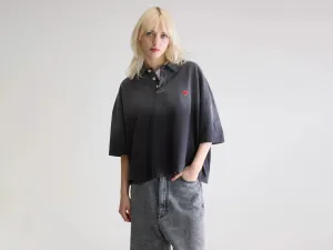Effortless Look Foolo short-sleeve polo (252 / W / BLACK BLUE)