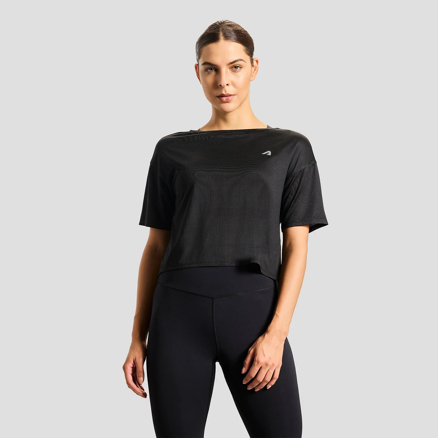 AntiStaticLining Tribal Soul Intense Womens Cropped Tee - Black