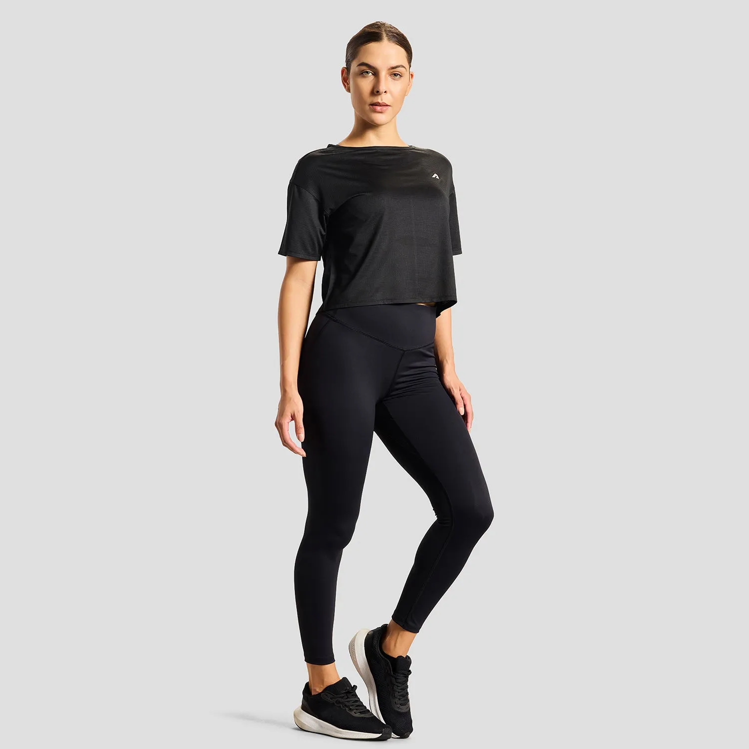 Spark Soul Heat Safe Intense Womens Cropped Tee - Black