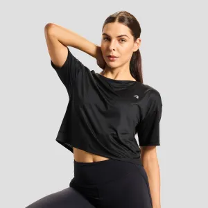 Luxury Core Intense Womens Cropped Tee - Black