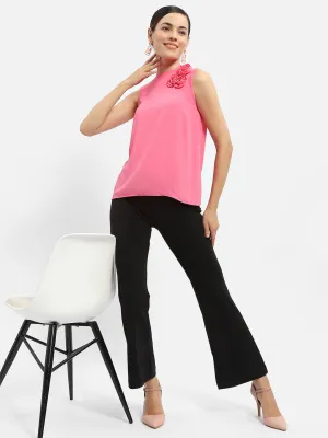 Madame Applique Adorned Fuschia Pink Shimmer Top Road Soul