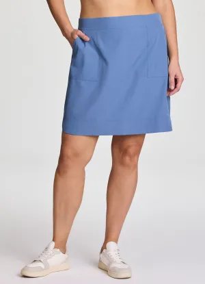Breezy Edge Abstract Motif Plus Prime Everything 20" Skort