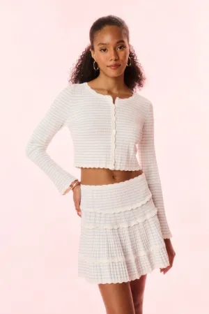 Heritage Brand gentle style Colella Striped Stretch Knit Skirt