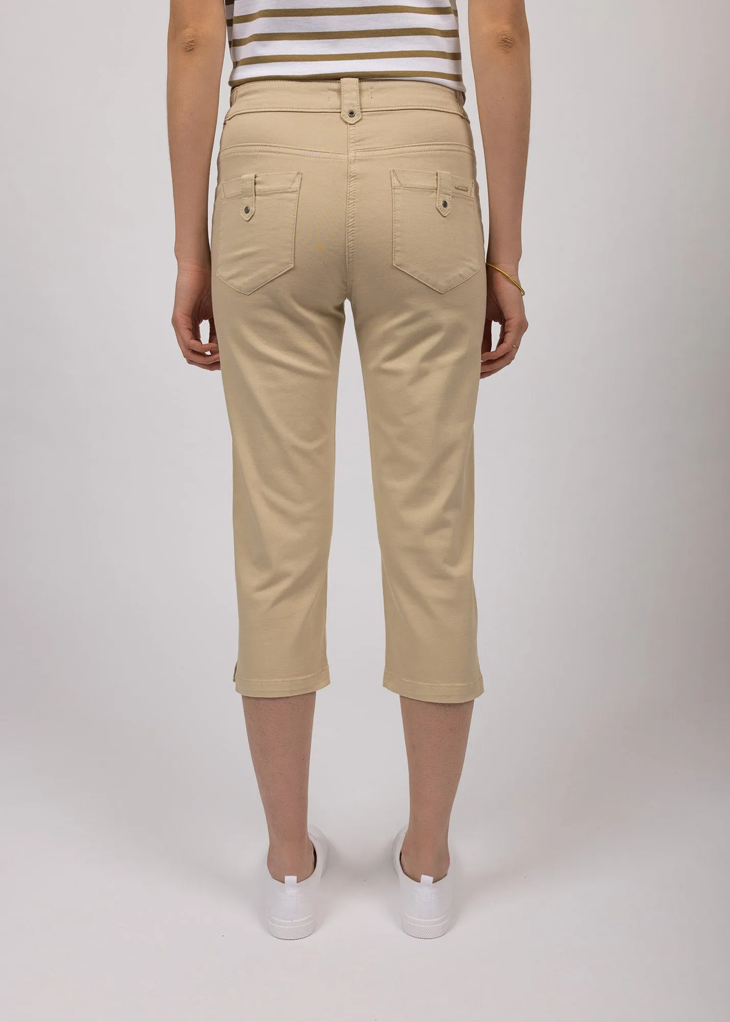 Summer Glow Elodie three quarters pants - in cotton, comfort fit (PLAGE)
