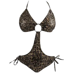 Marina West Women's Triangle Top Keyhole Monokini Swimsuit Mind Ease