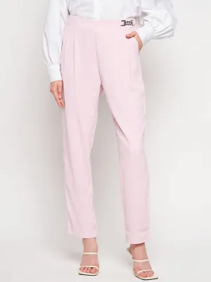 Cozy Layer Printed design Madame Pink Tapered Trousers