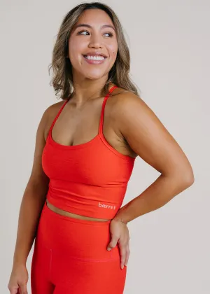 MultiDirectionalFlex PunctureResistant Fabric Spacedye Slim Racerback Cropped Tank