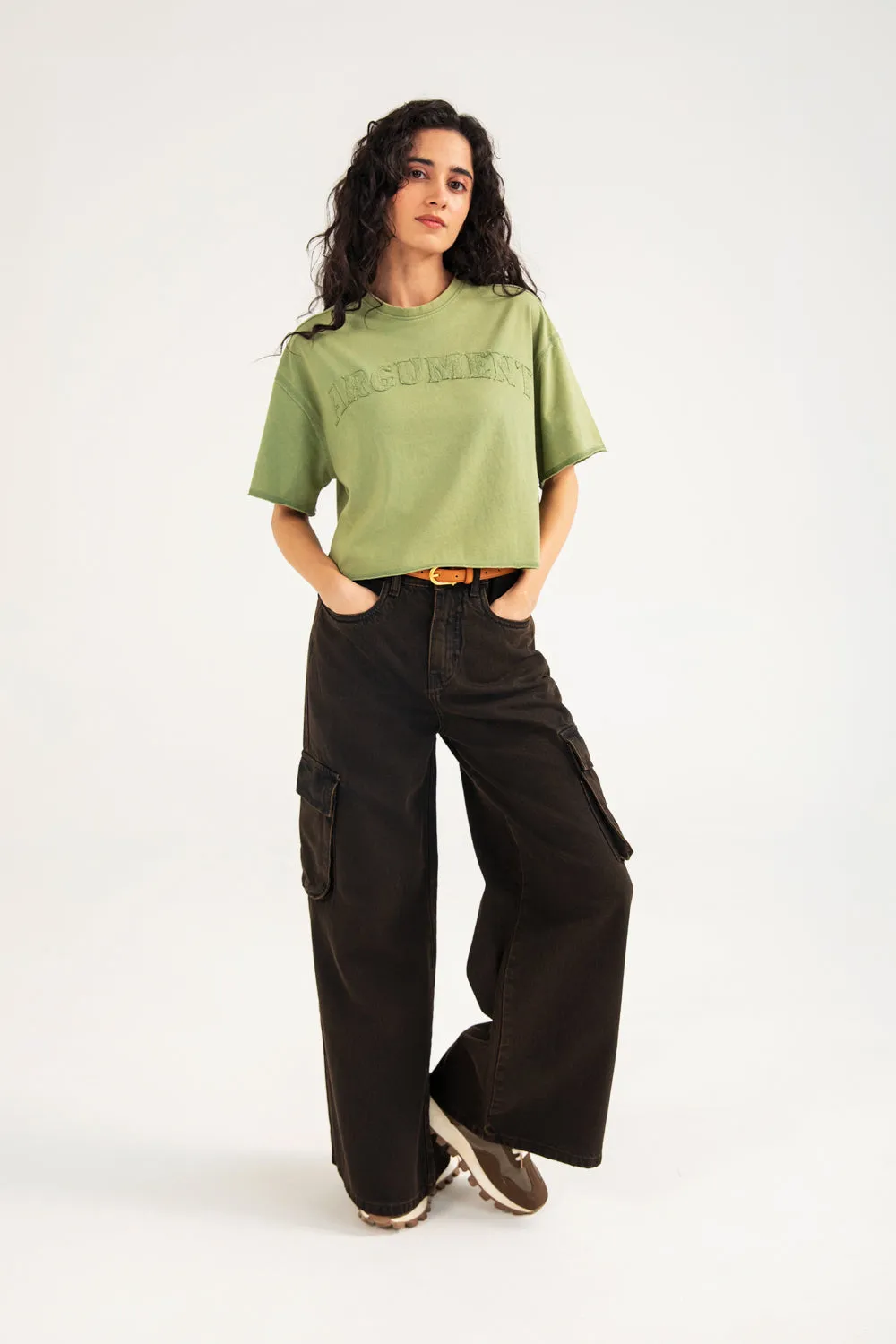 DISTRESSED BOXY TEE Wave Core