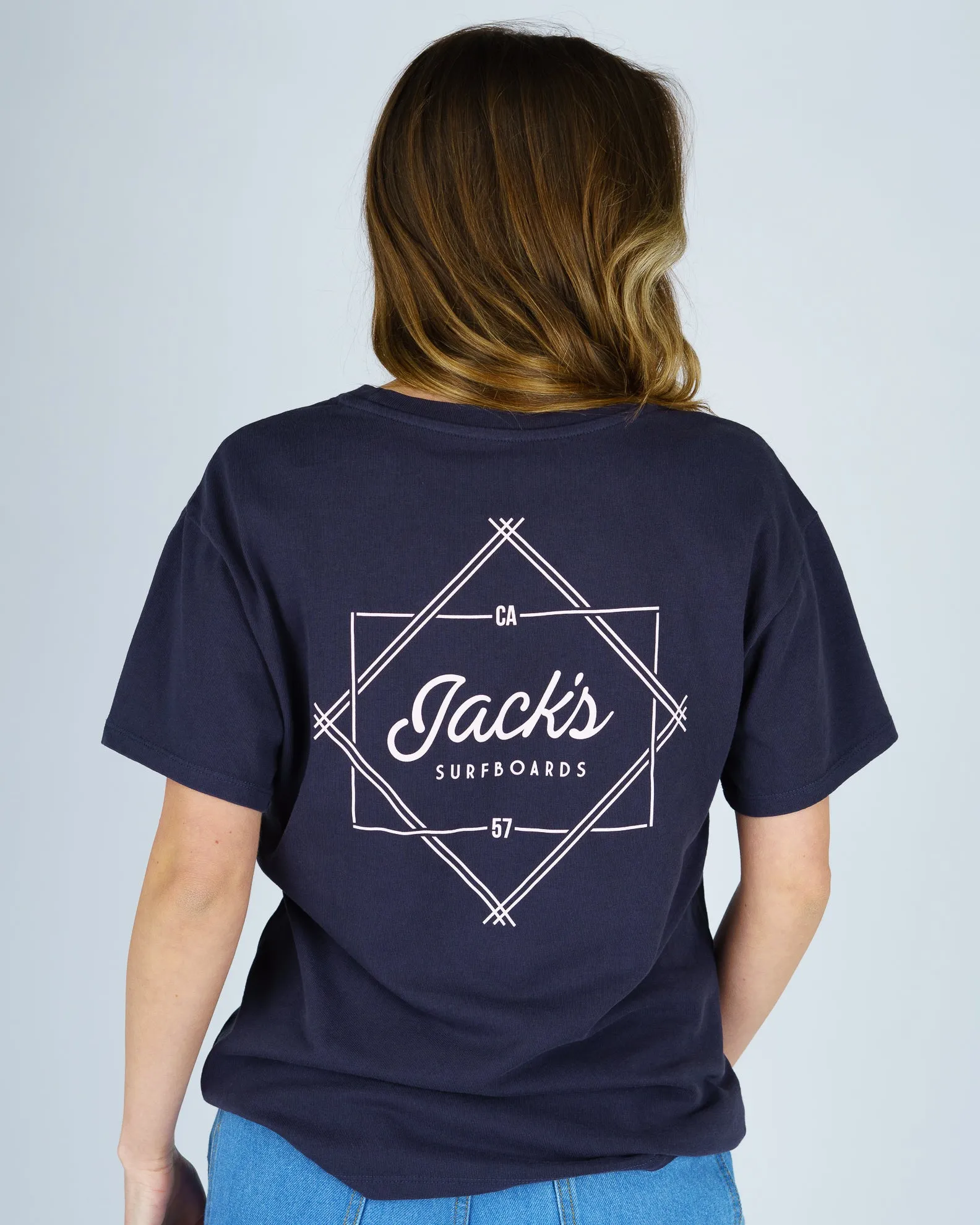 Women's Action S/S Tee - Navy Fresh Outfit Style