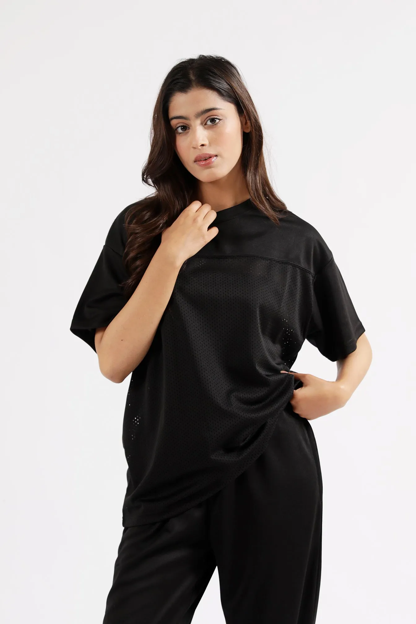 Layered Shirt New Yorker OVERSIZED MESH DETAIL TEE