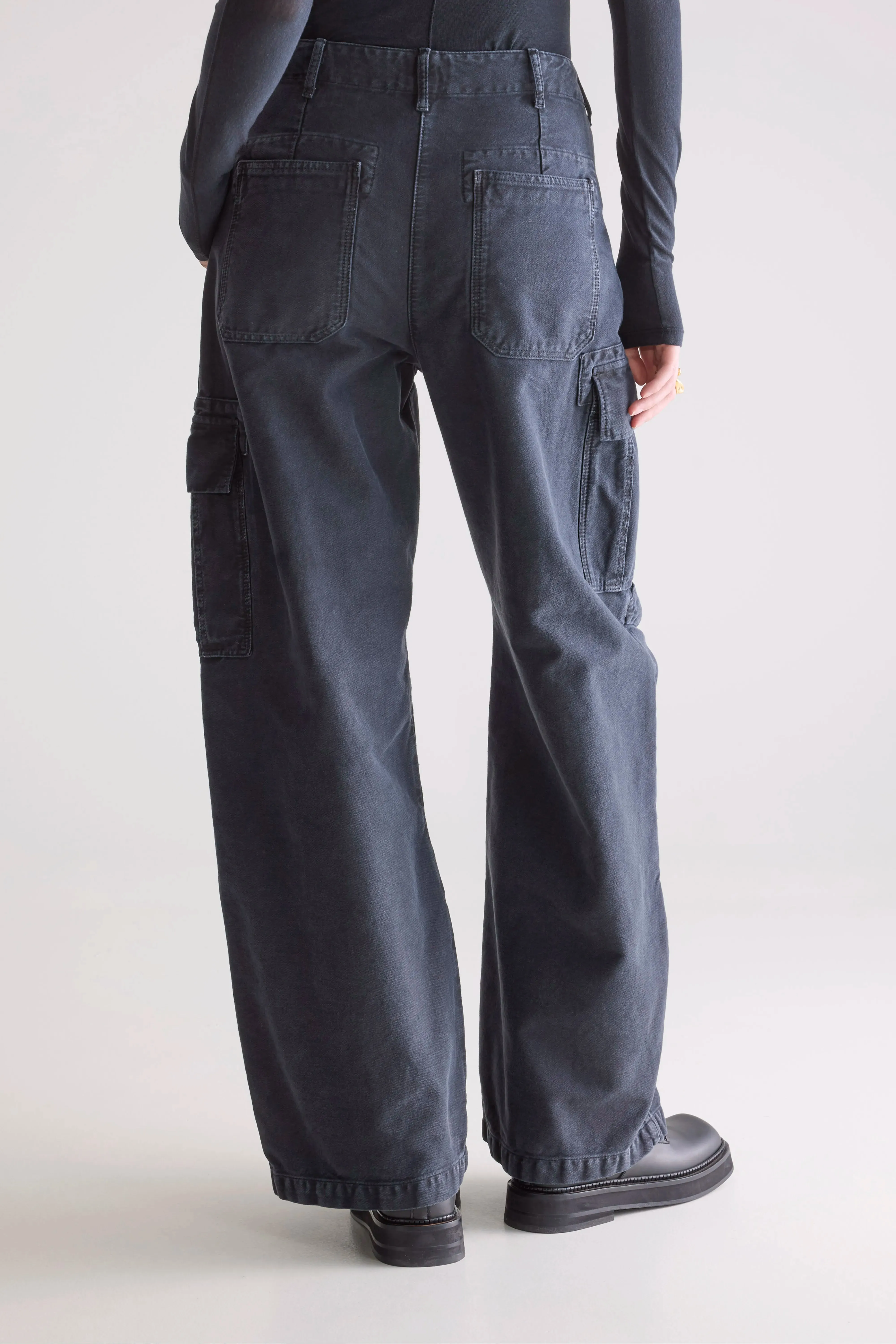 No Iron Soft Texture Pozz relaxed pants (252 / W / CHARCOAL)