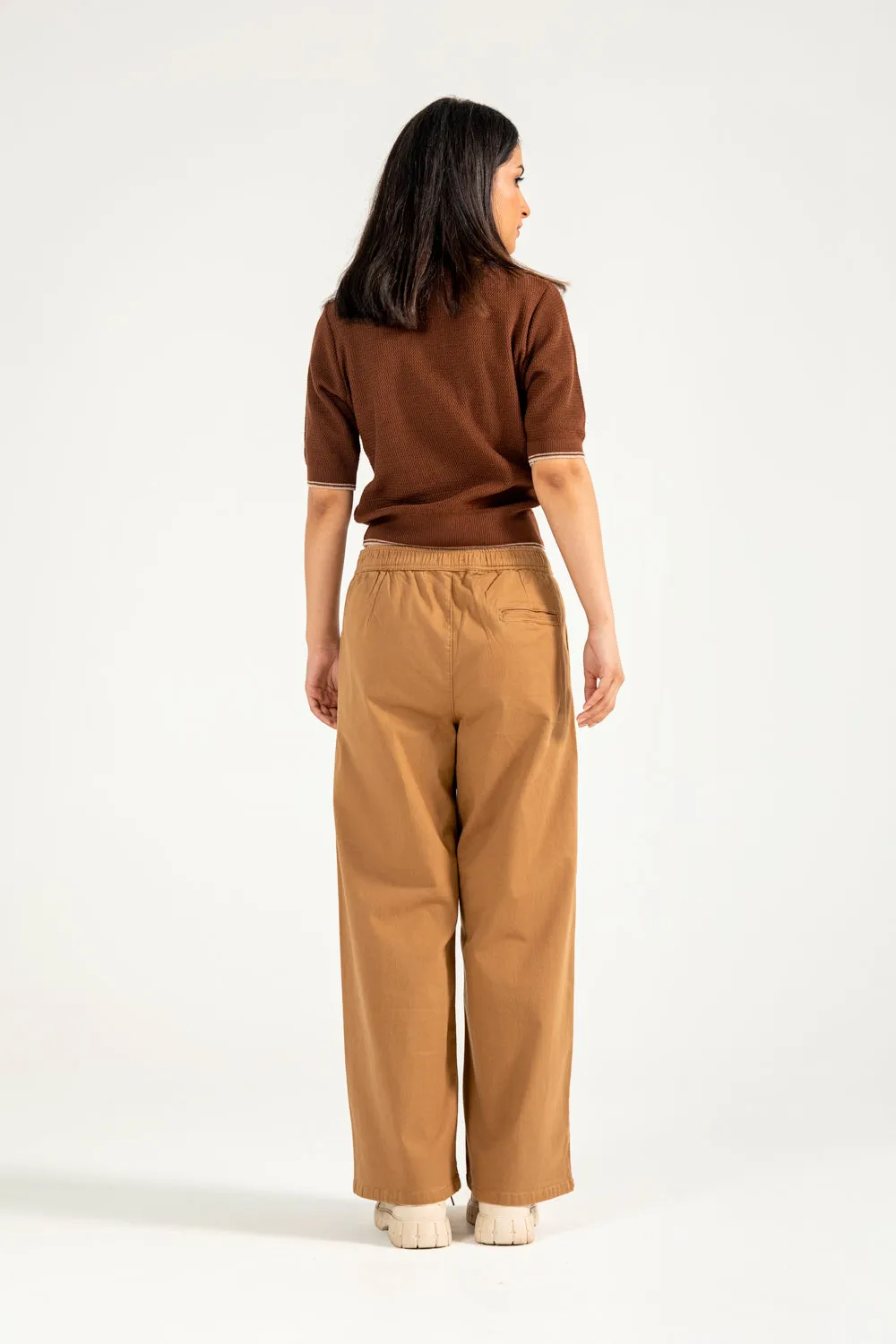 Beauty Glow Road Look TEXTURED KNITTED POLO