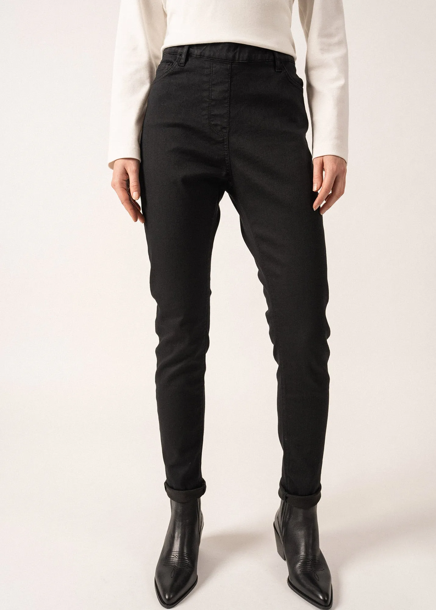 Formal Shirt Olivia Cotton Jegging - in denim (NOIR)
