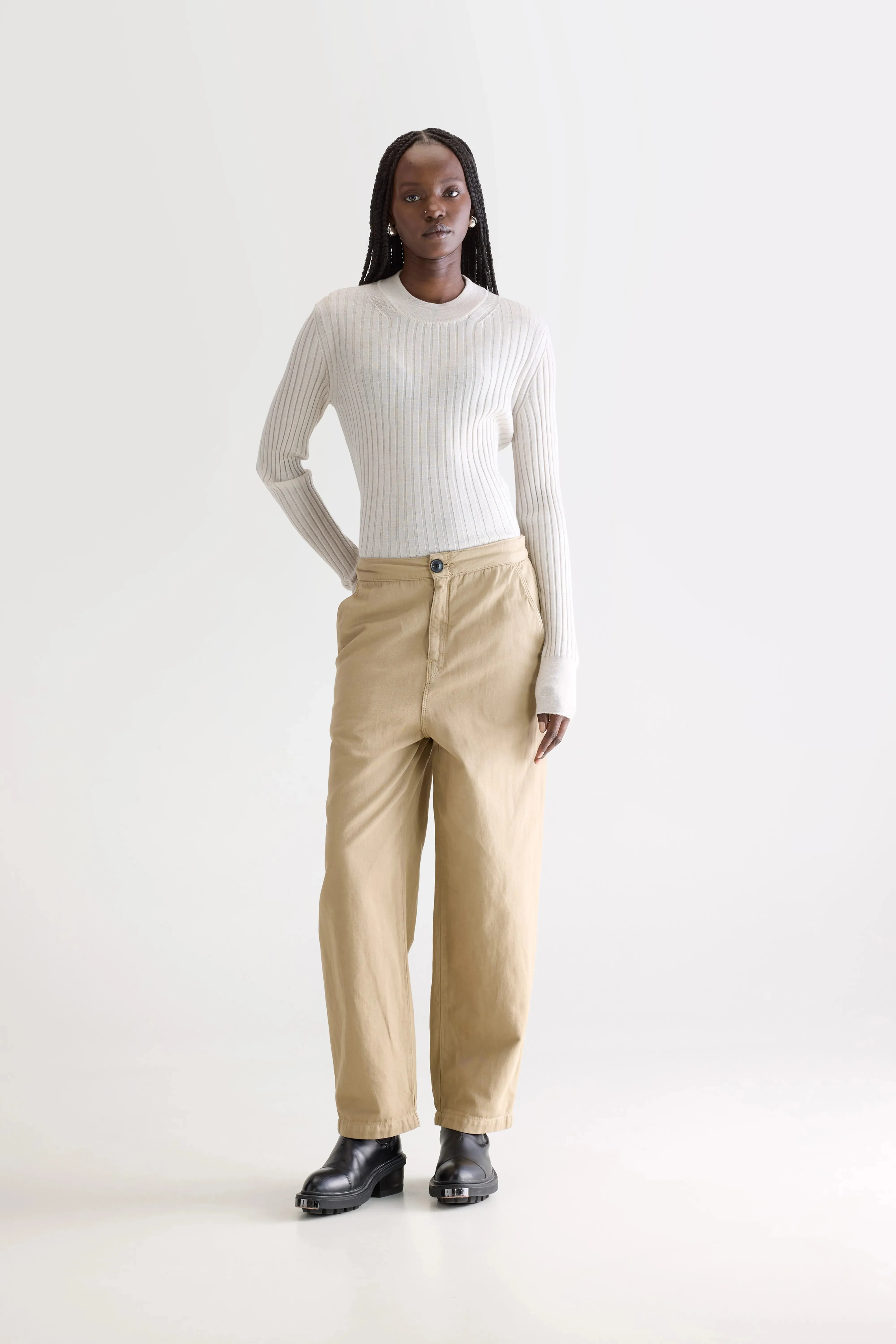 Pasop relaxed trousers (252 / W / CLAY) Chilly Day Layers SeamlessPockets