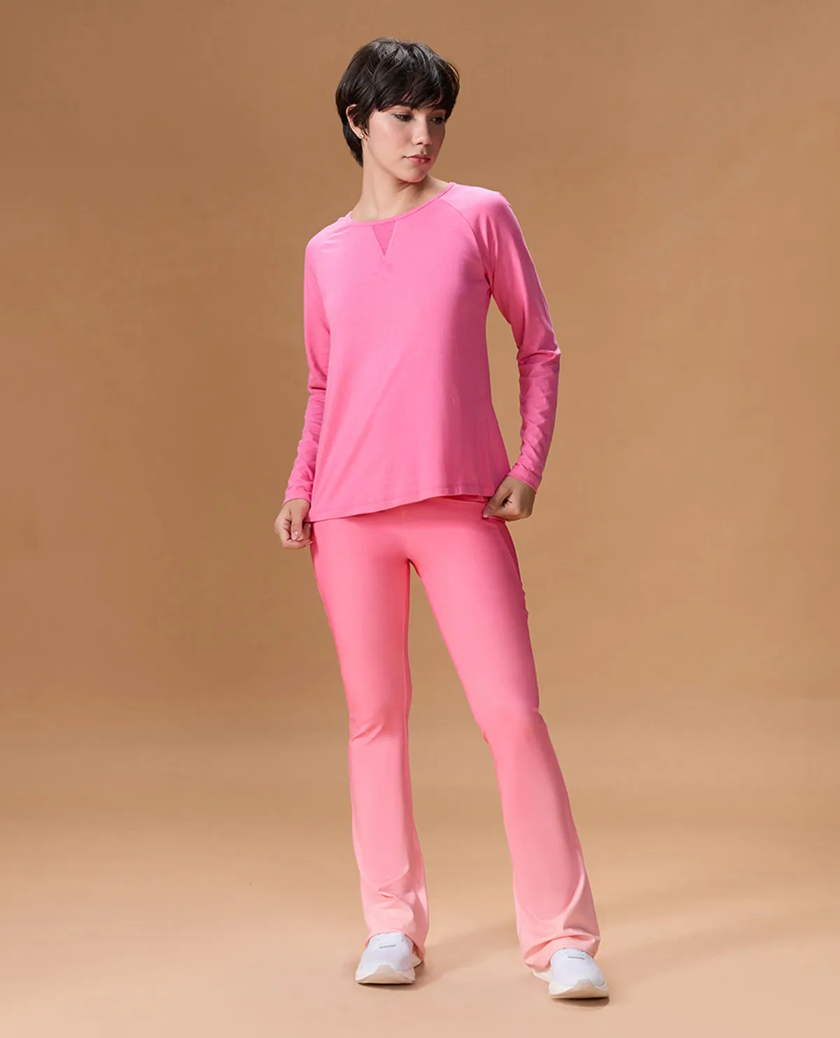 BioBased Fibers Cotton Yoga Top Pink