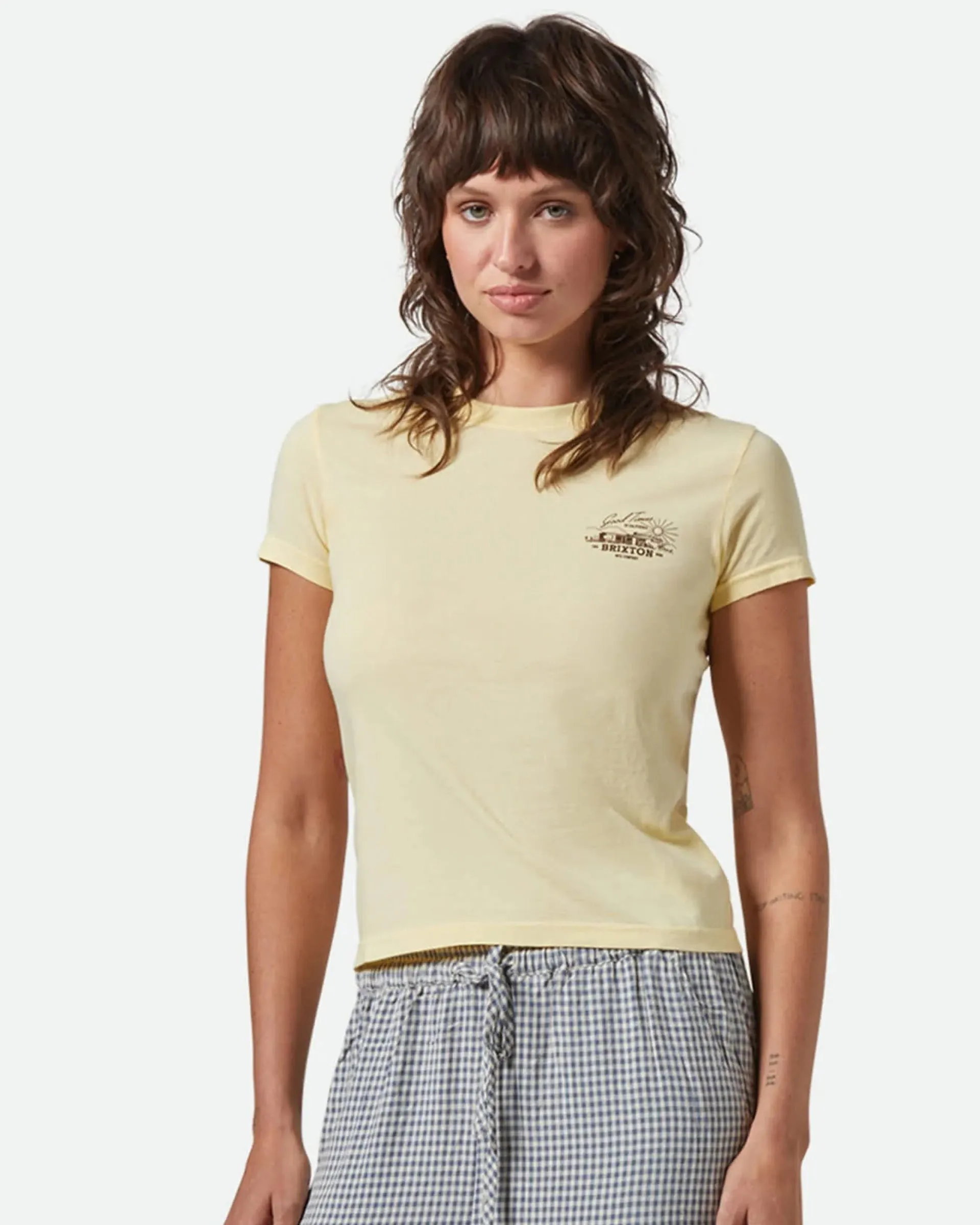Good Times Fitted Crew T-Shirt - Panna Cotta Bohemian style