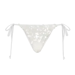 Sienna Sequin Embroidery Bikini Bottoms Reinforced Side Panels Lightweight Comfort