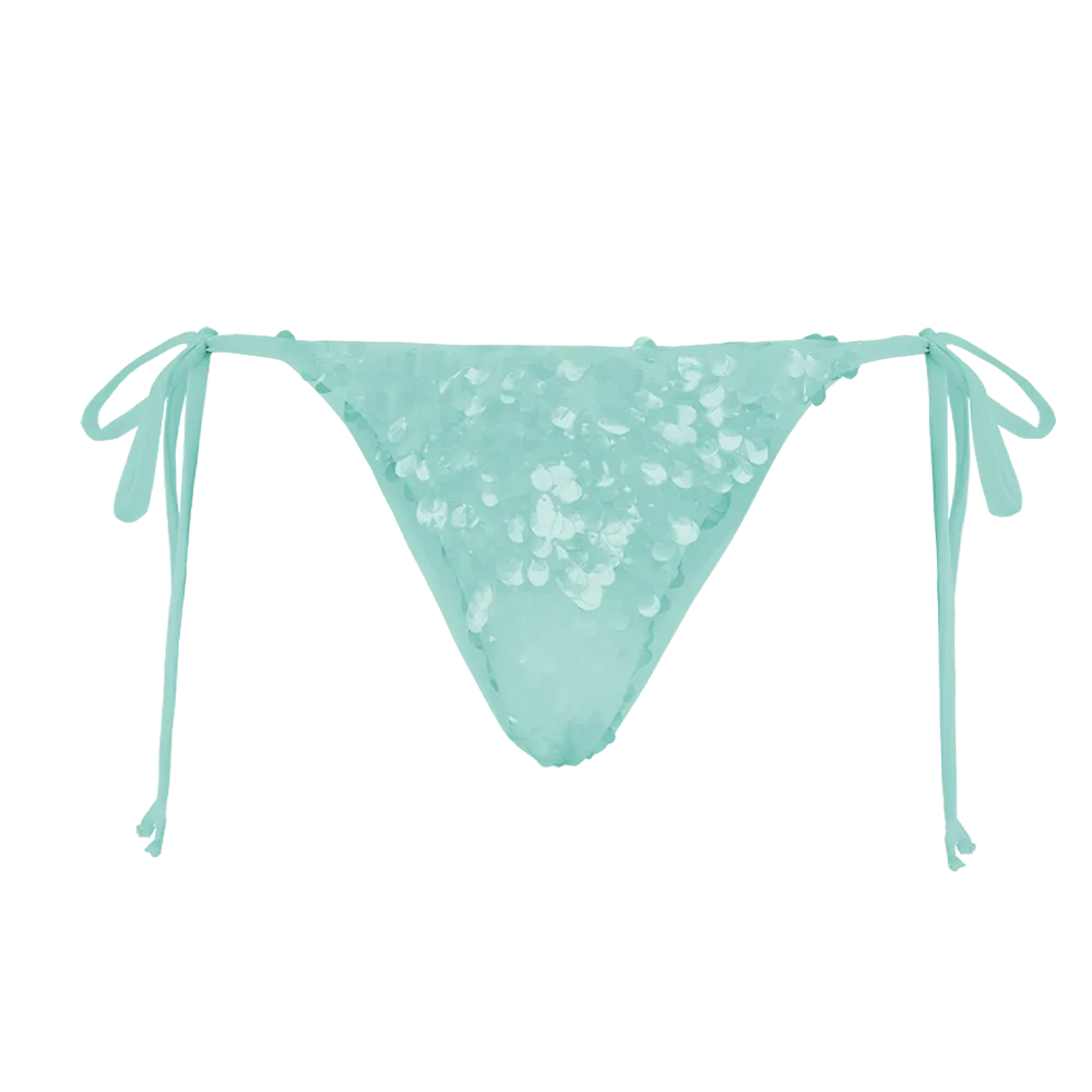 Sienna Sequin Embroidery Bikini Bottoms Anti Chafe Edging