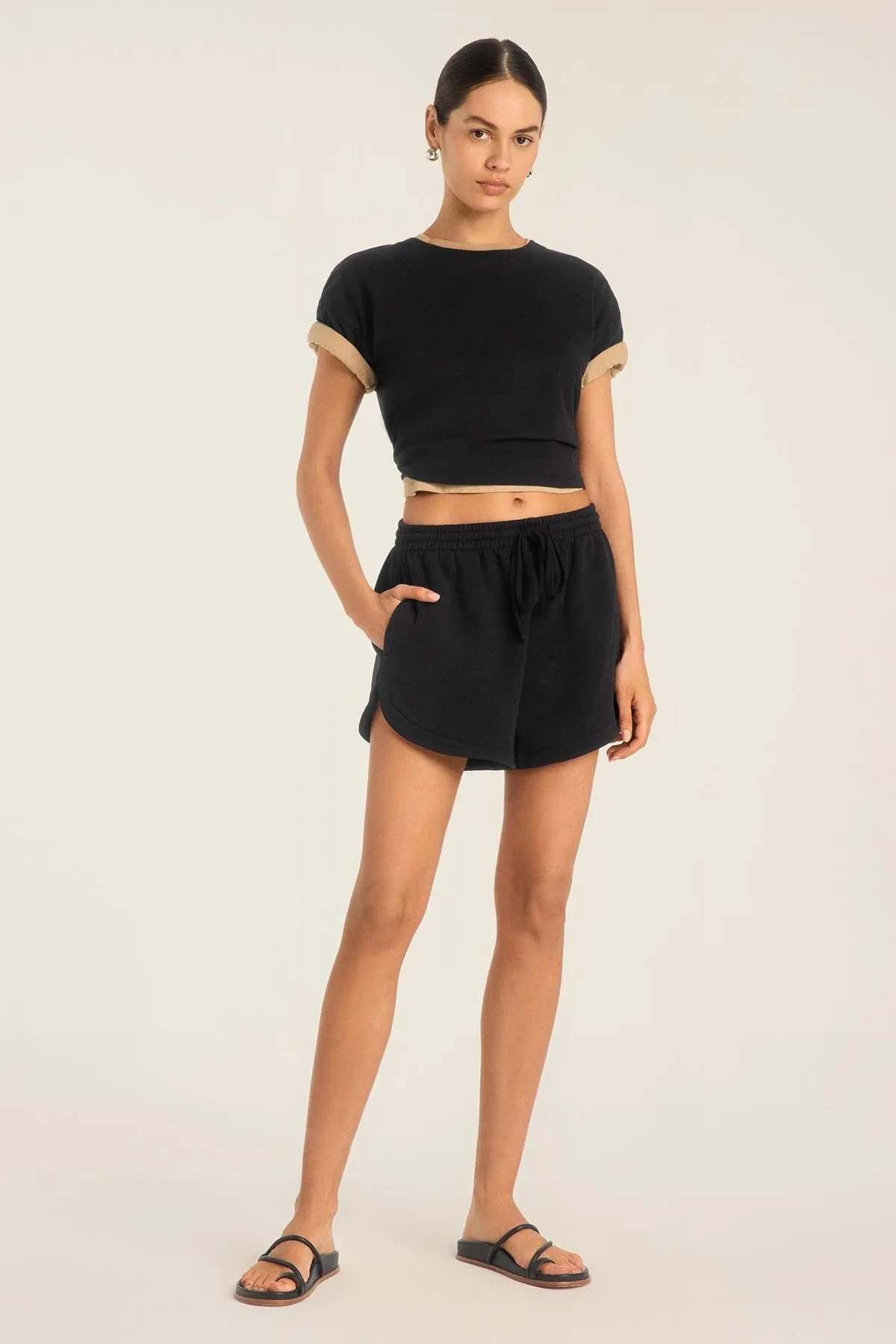 Dawn Classic Short - Black French Terry All Occasion