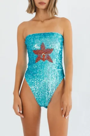 Fashion Trends Quick Wicking Technology Chrissy Swimsuit Blue & Red