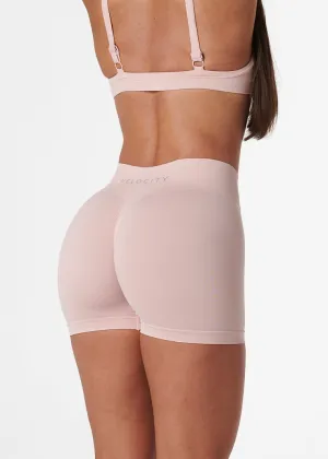 SILHOUETTE SCRUNCH SHORTS - BLUSH Sleek Cut