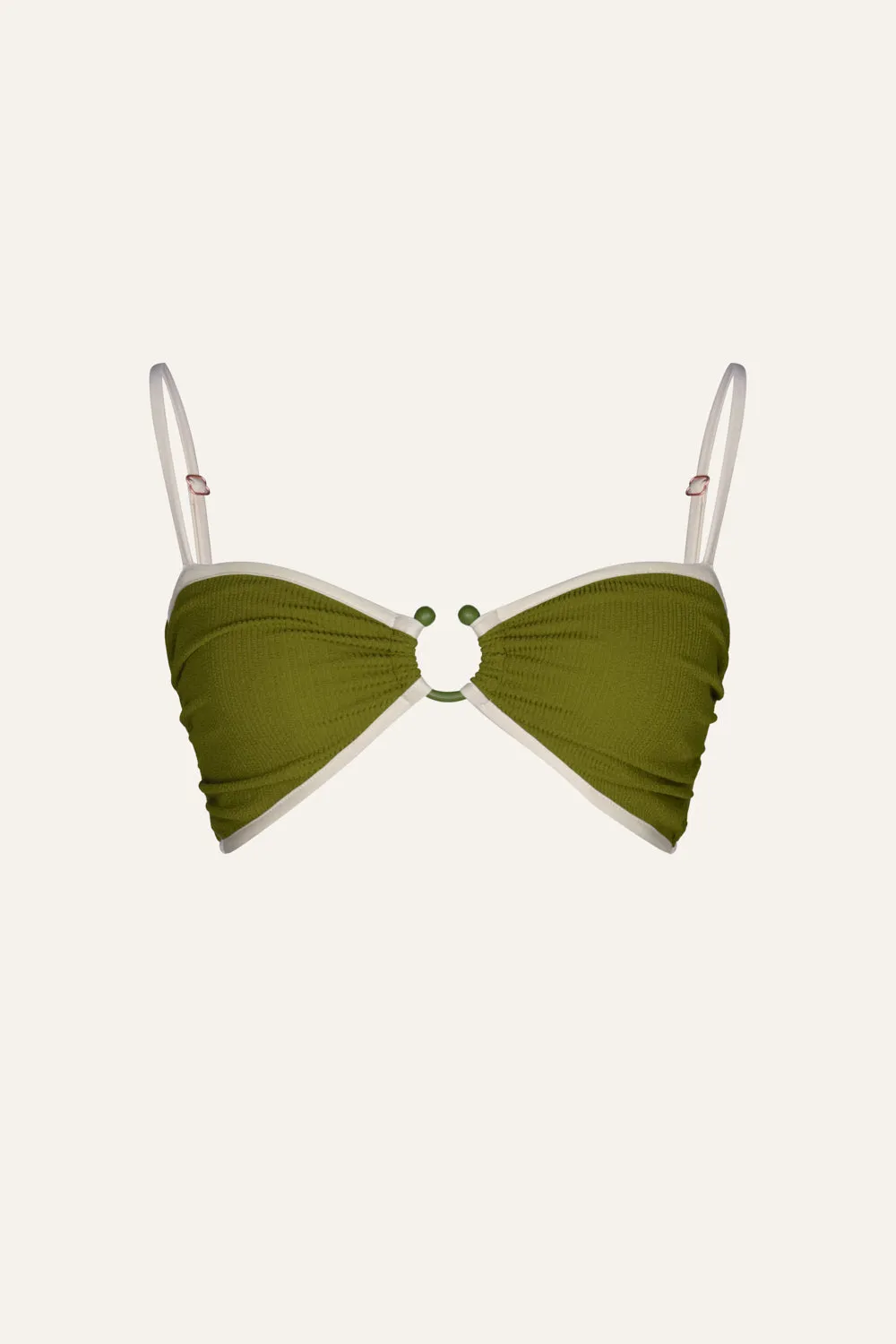 Aquatic Days Bikini Top Recycled Material Blend Full Coverage Bottom