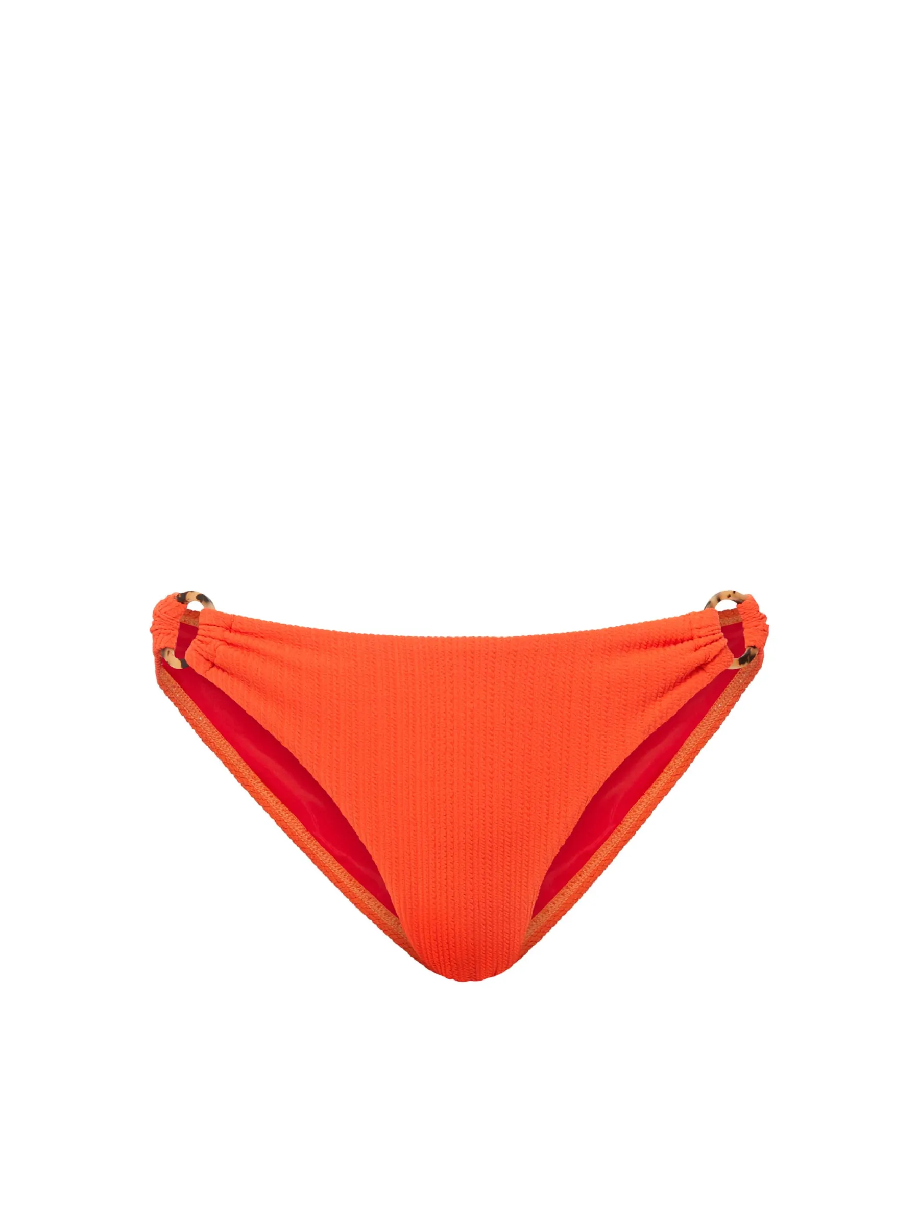 Quick Access Side Pockets Adjustable Side Ties Camilla Ring Bottom In Flame Texture