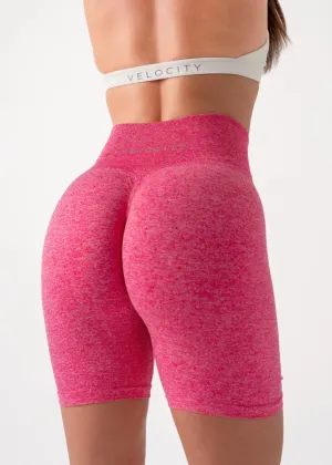 ENHANCE BIKE SHORTS - PINK Preppy look Vegan Leather