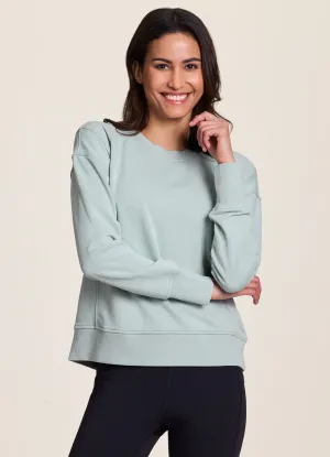 Fashionable and Flexible Seascape Relaxed Pullover Smooth Coverage