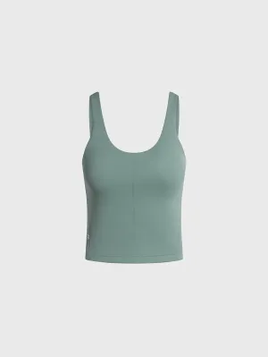 LULULEMON CRATER BLUE GLOW UP TANK B/C CUP Mountain use Ultra light