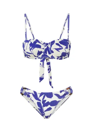 Non Chafing Edges Double Layer Lining Nellie Top   Ring Trim Bottom In Moraea Garden Texture