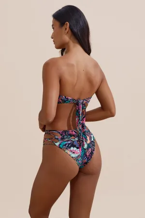 Odor Resistant Treatment Theo Bikini Bottom - Tropical Sketch