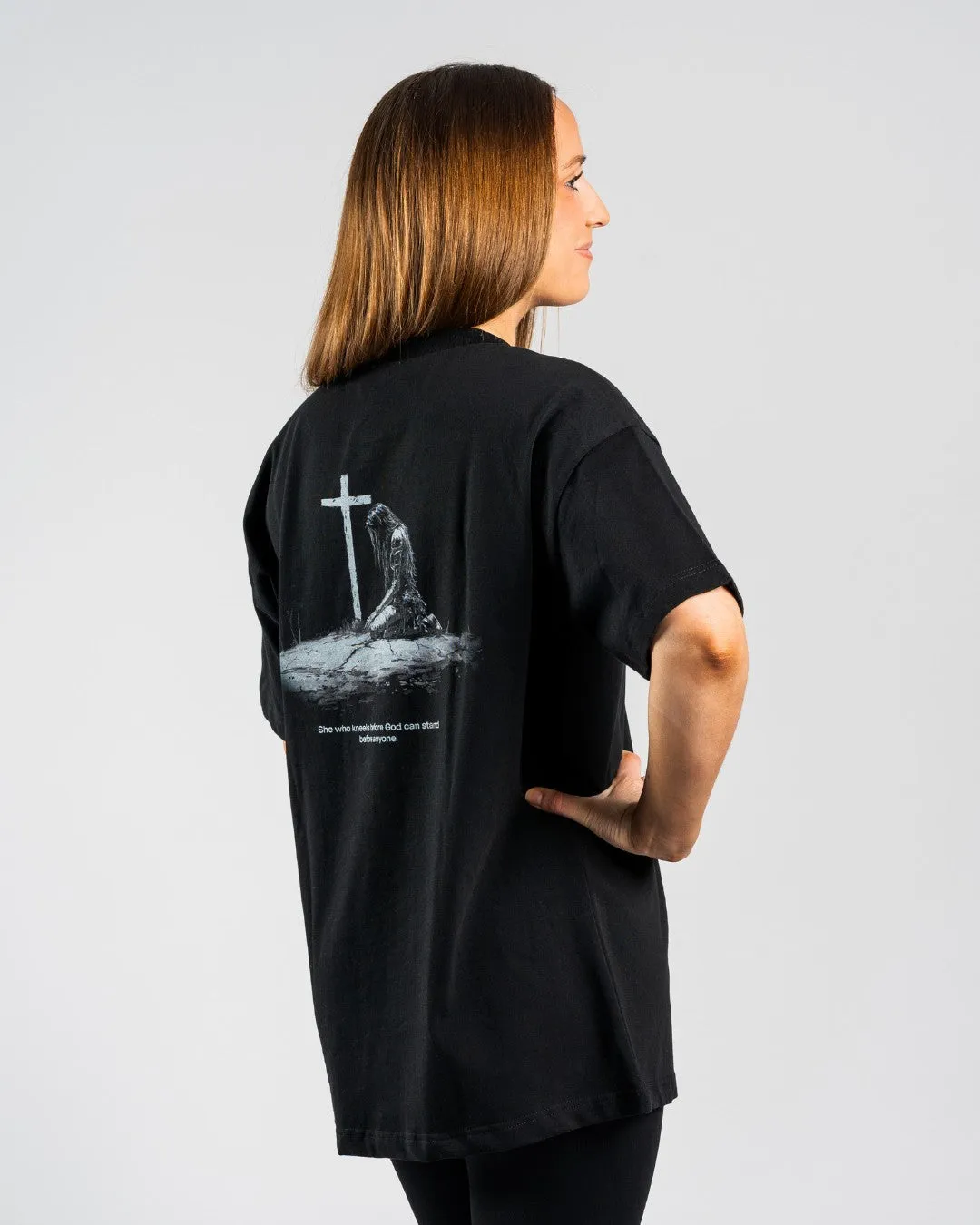 RelaxedFit Effortless Daywear 'Warrior's Prayer' Women??s Oversized T-Shirt