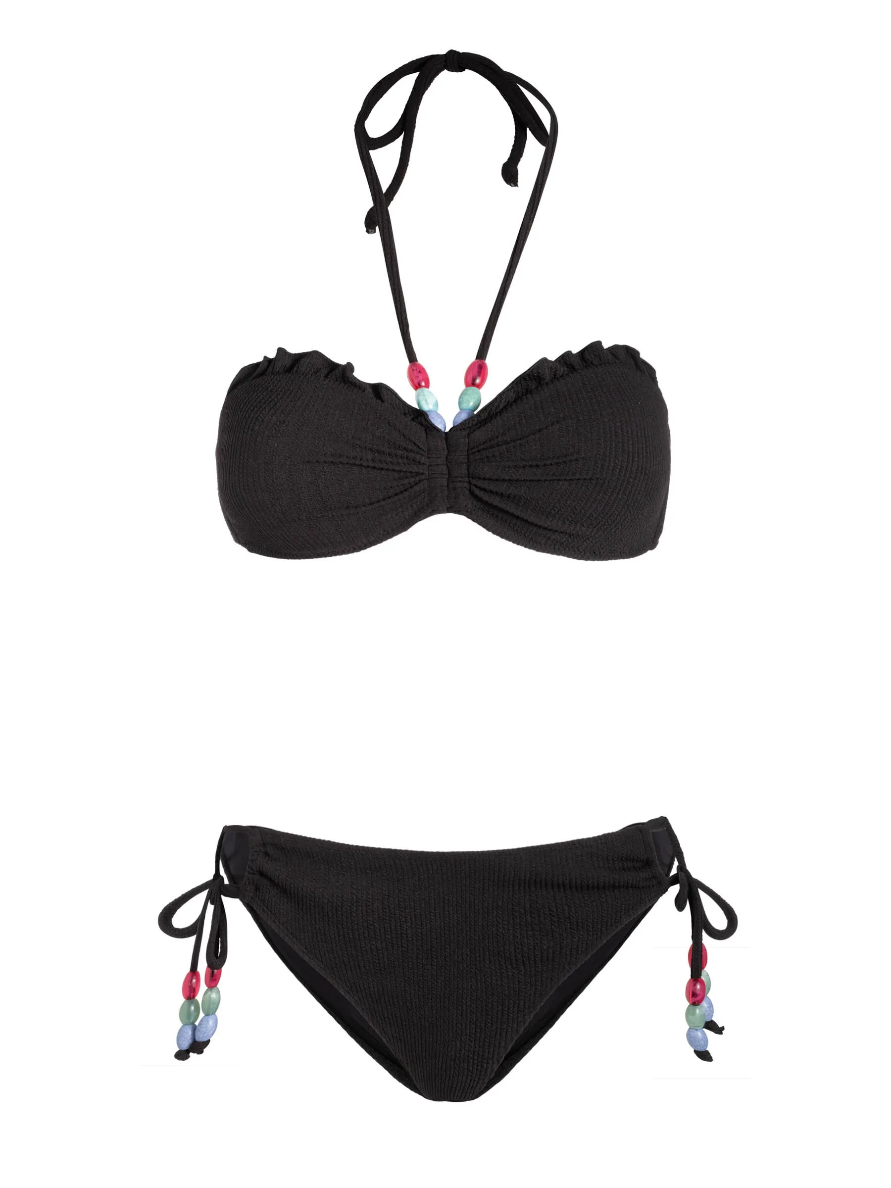 Alexis Top   Taryn Bottom In Black Texture High Compression Support