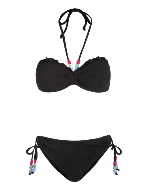 Alexis Top   Taryn Bottom In Black Texture High Compression Support