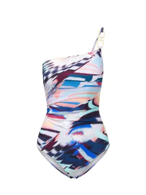 Kara One Piece Trim Mosaic Summer Swimwear
