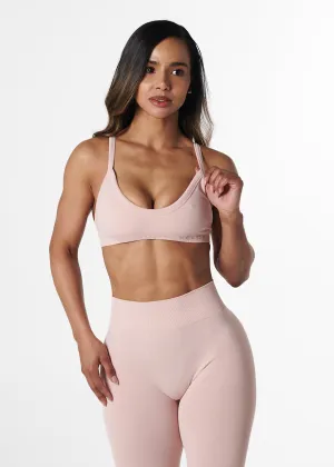SILHOUETTE BRALETTE - BLUSH Pre-workout preparation