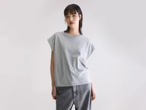 Vice crew-neck t-shirt (252 / W / H. GREY) Unique Design Pocket Detailing