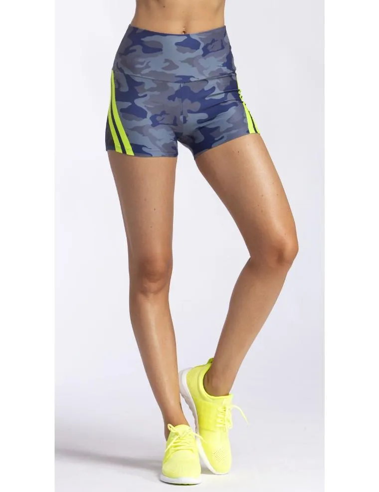 Wear It To Heart Breakneck Biker Short - Slate Camo Casual Outfit Fashion Fit