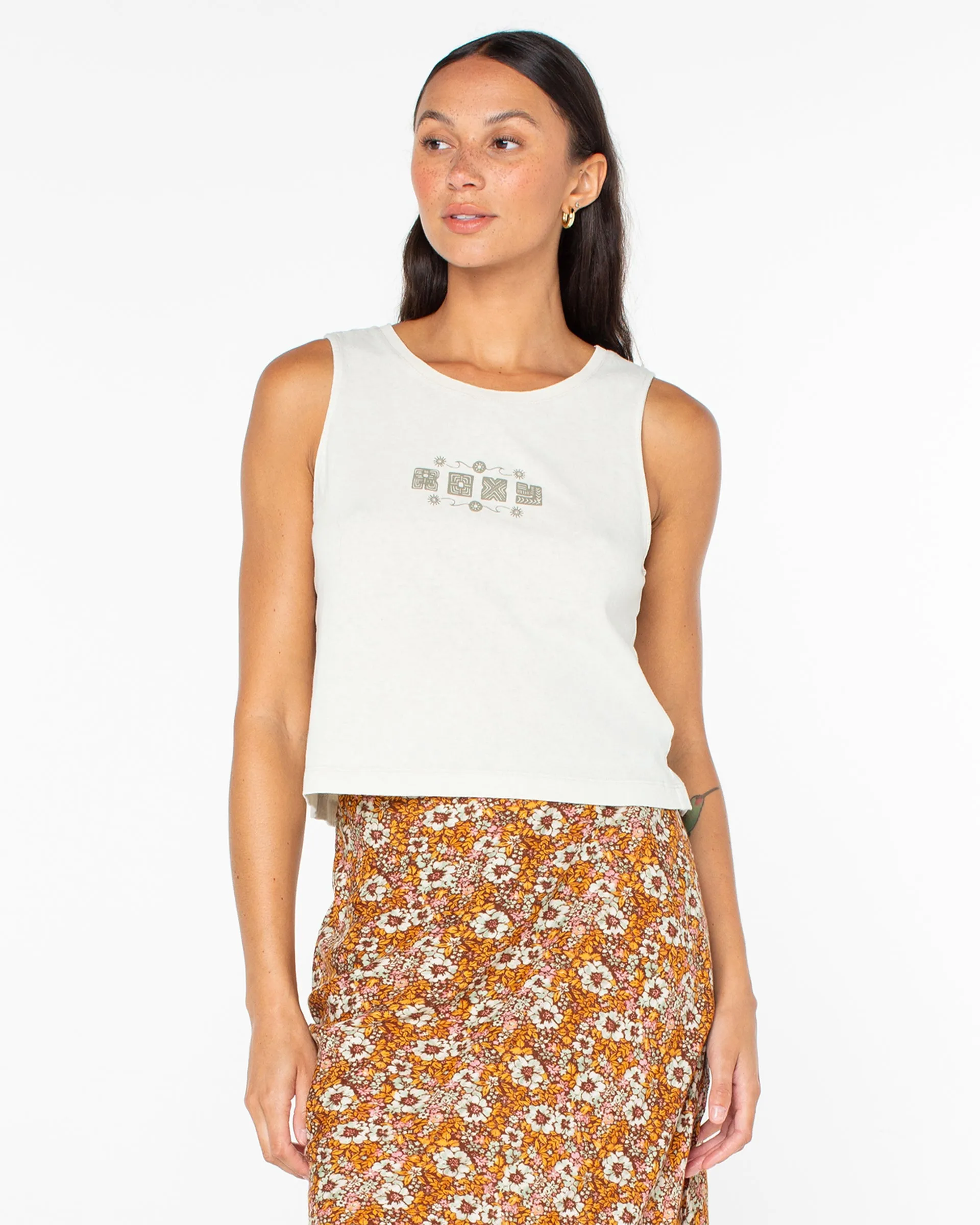 Poly Blocks Wildflower Tank - Cement wrinkle free