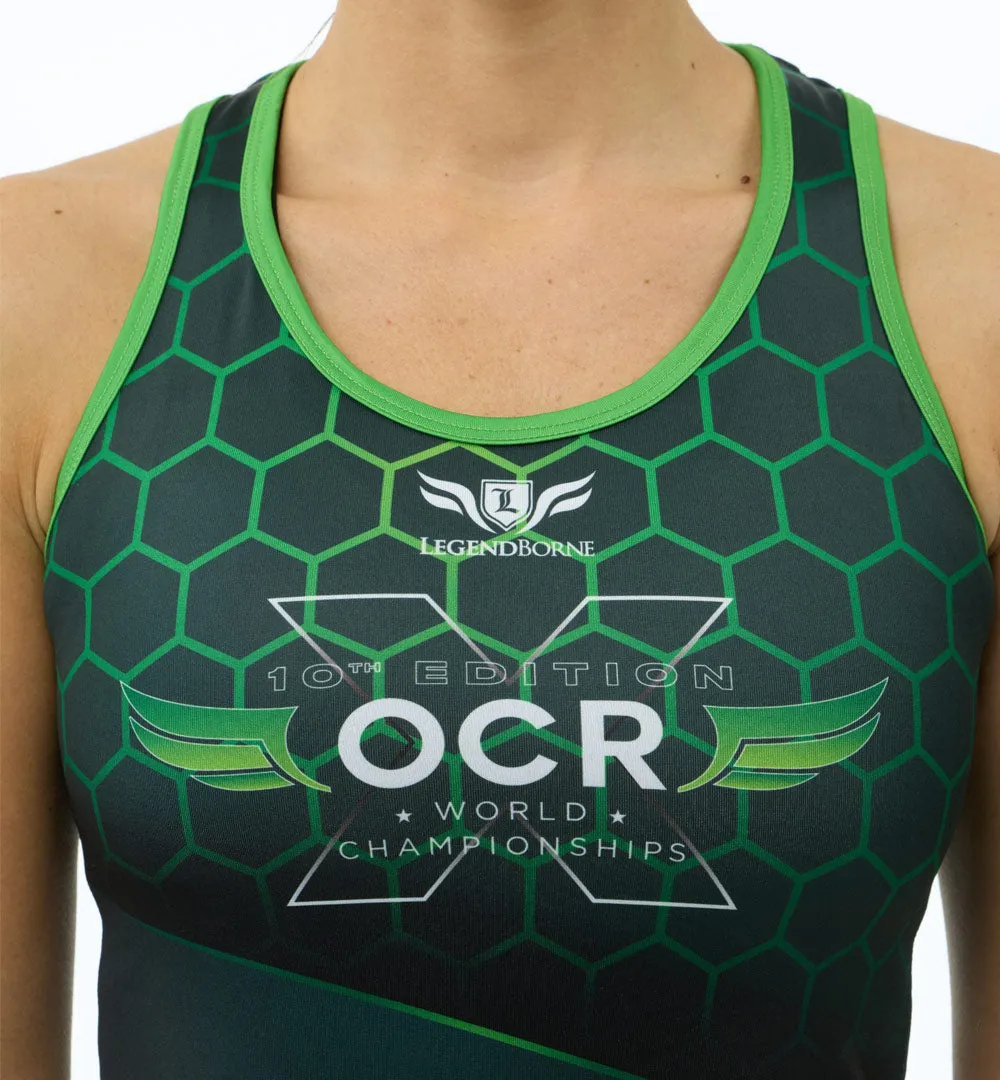 SPARTAN x Legendborne OCRWC Racerback Tank - Women's Global Cool Mesh Glow