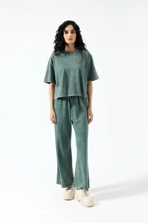UVProtectionFinish EasyAdjustment ACID WASHED BOXY FIT TEE