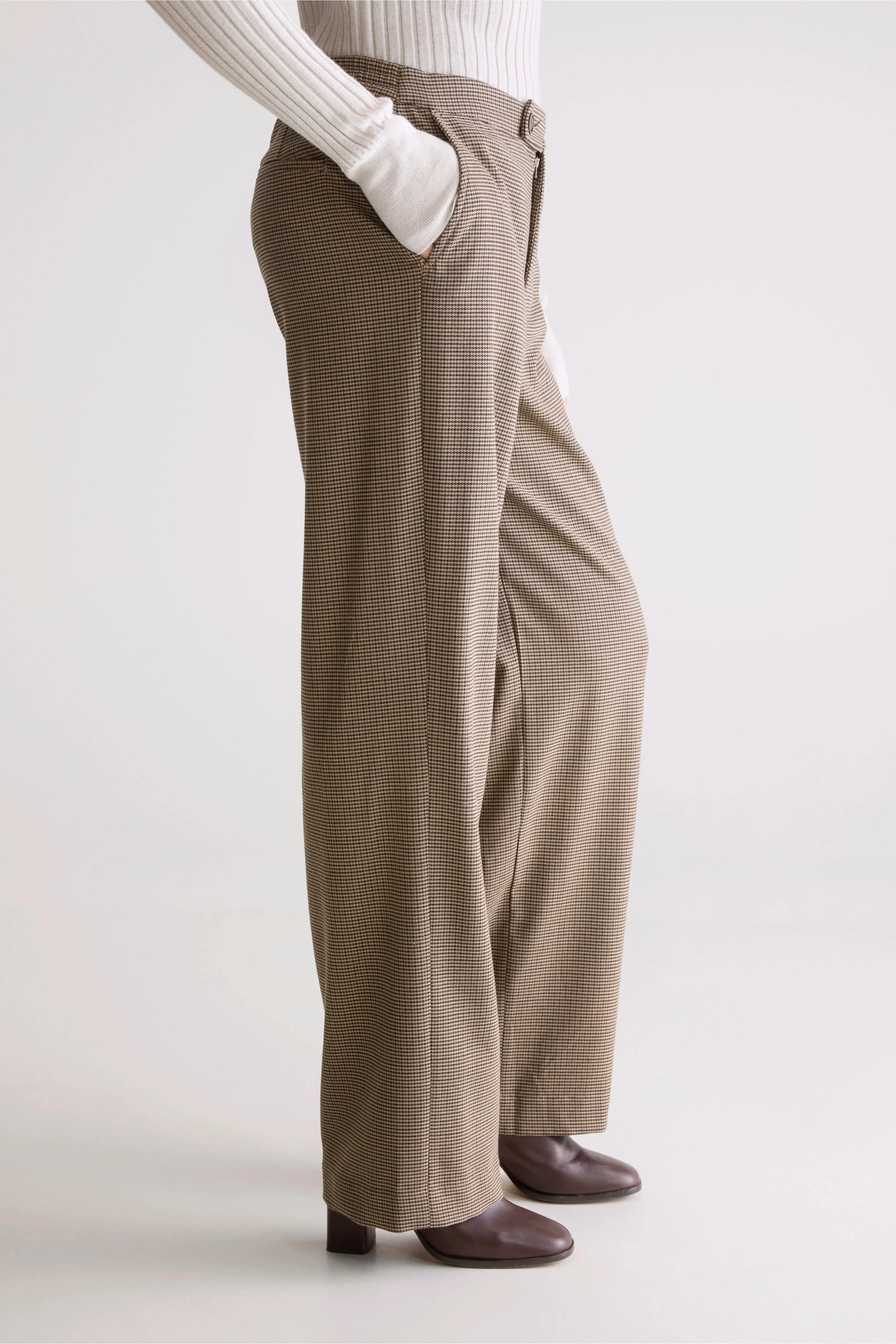 Tilla tailored trousers (252 / W / CHECK A) Sporty Comfort