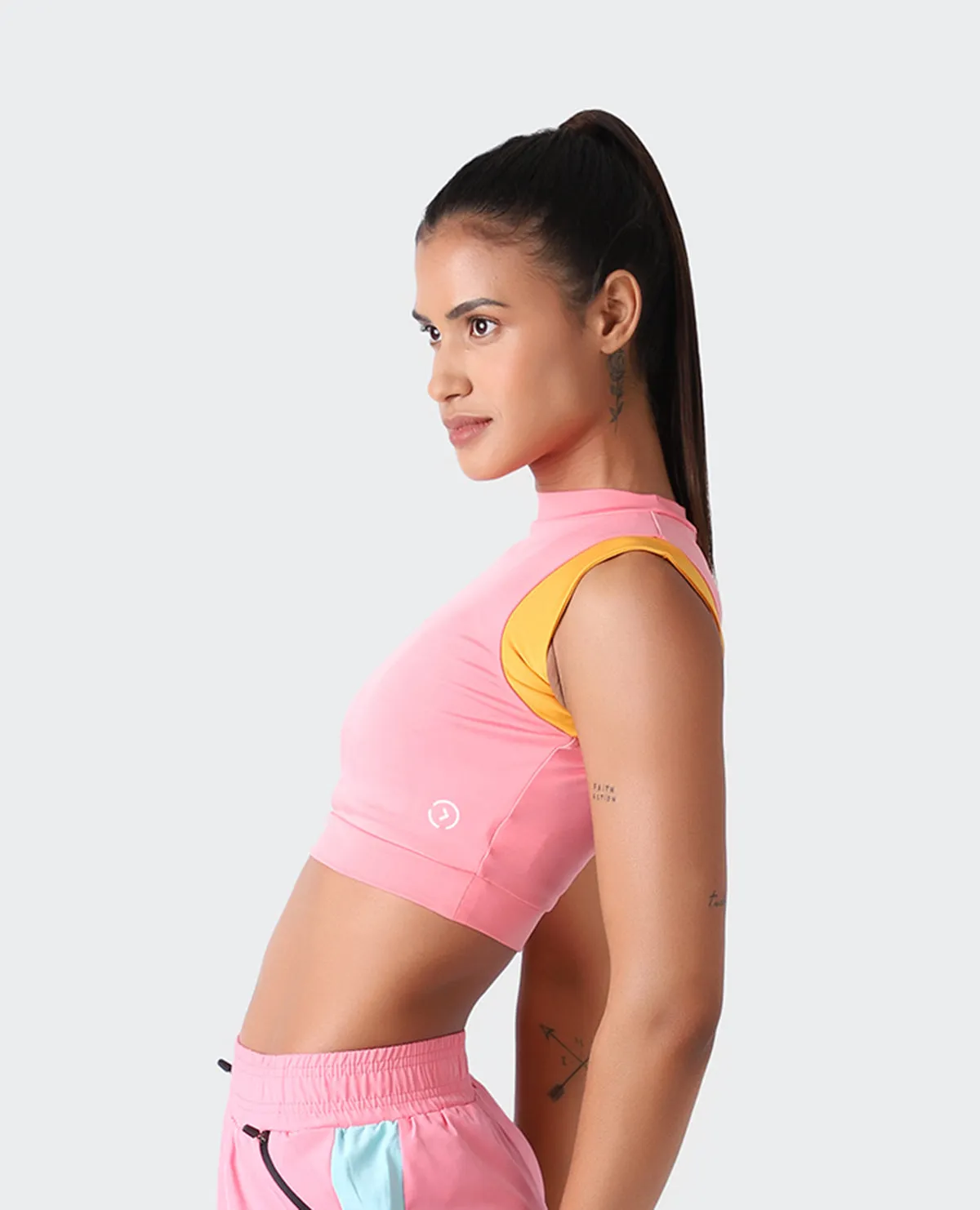 Athletic Cut Vista Pink Crop Top