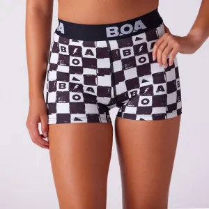Tear Resistant Panels Women's Fly Fit Short - Checkers