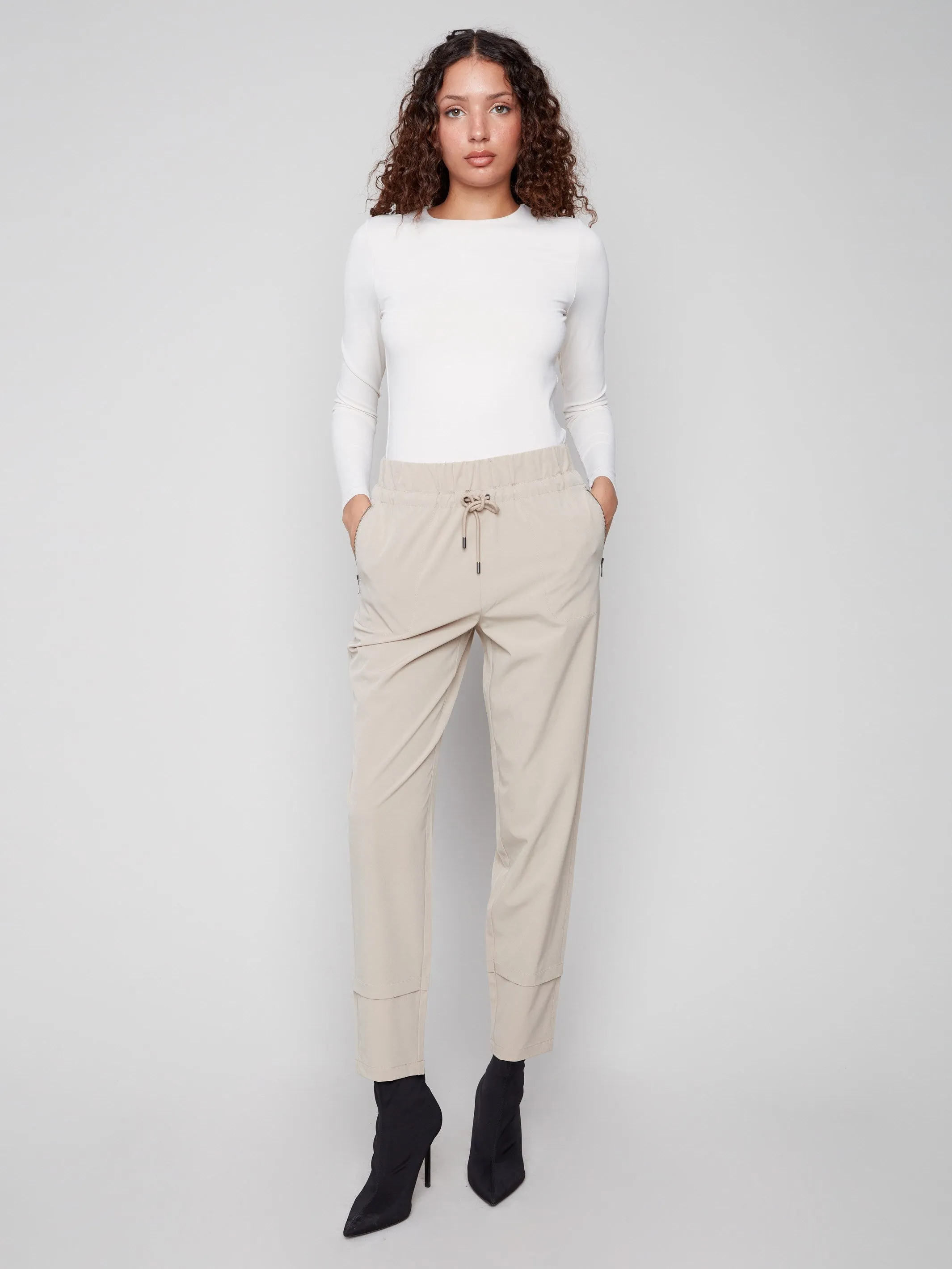 Techno Pants - Greige Seasonal Basic