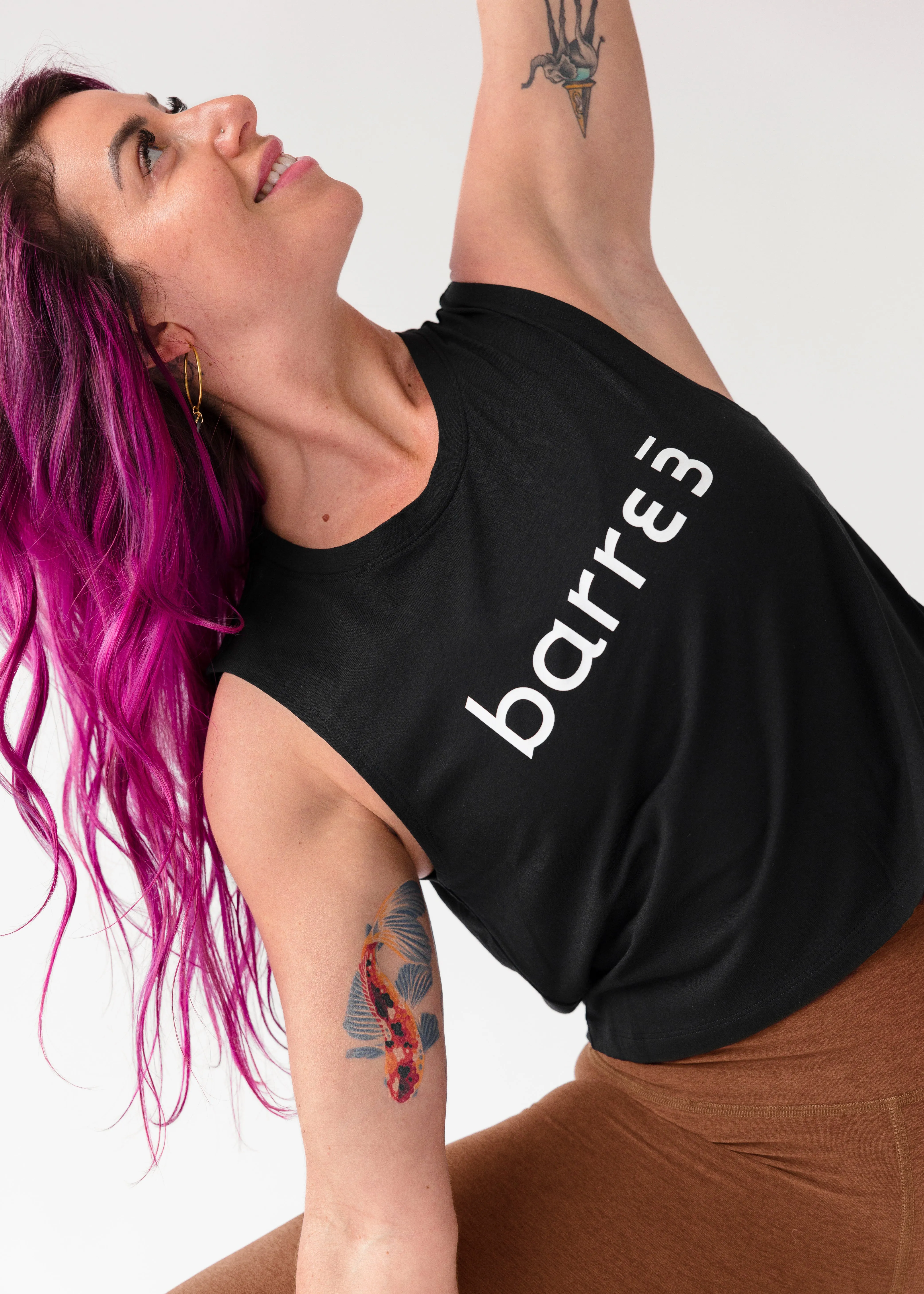Don't Distress Balanced Cropped Tank EcoDyeProcess Relaxed Outfit